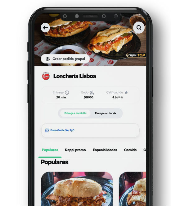 Lonchería Lisboa. Pide por Apps